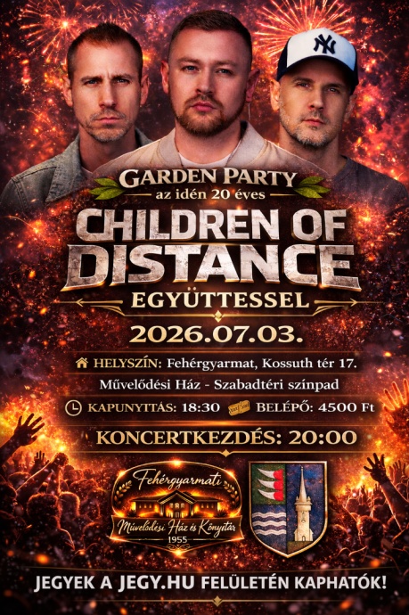 20 éves Children of Distance jubileumi koncert - Jegyek itt!