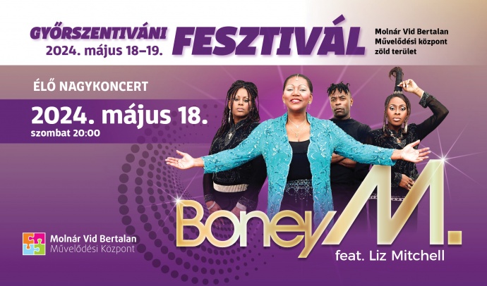 BONEY M. feat. Liz Mitchell zenekaros élő nagykoncert Győrben - Jegyek itt!