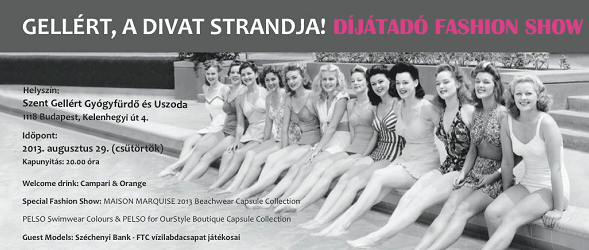 Divatbemutatót rendeznek a Gellért fürdőben!