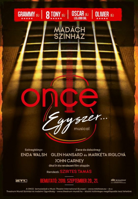 Egyszer / Once musical a Madách Színházban - Jegyek és szereplők itt!