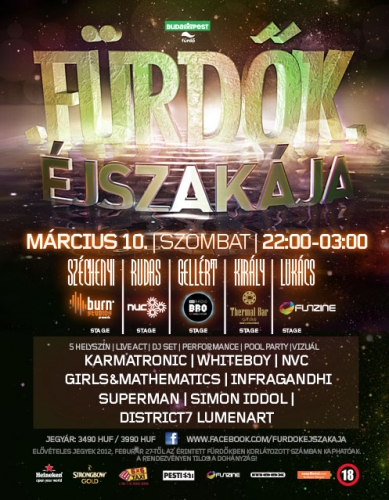 Fürdők Éjszakája 2012