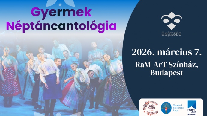 Gyermek Néptáncantológia 2026-an Budapesten a RAM Artszínházban - Jegyek itt!