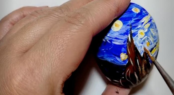 Így fess te is Van Gogh tojást! Videó itt!