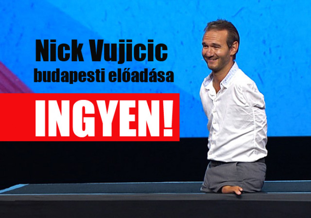 INGYEN megézhető Nick Vujicic budapesti Aréna műsora! VIDEÓ ITT!