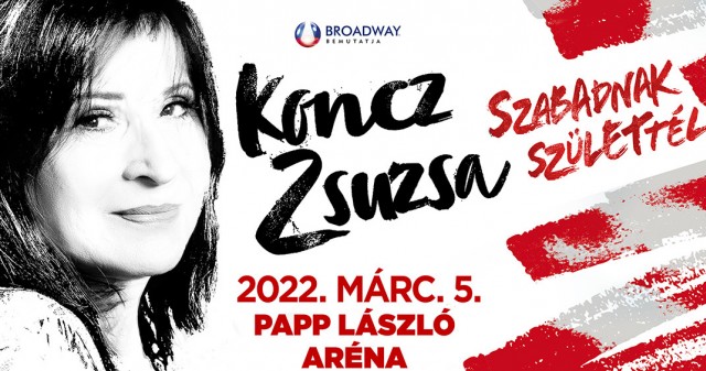 Koncz Zsuzsa koncert 2022-ben az Arénában Budapesten - Jegyek itt!