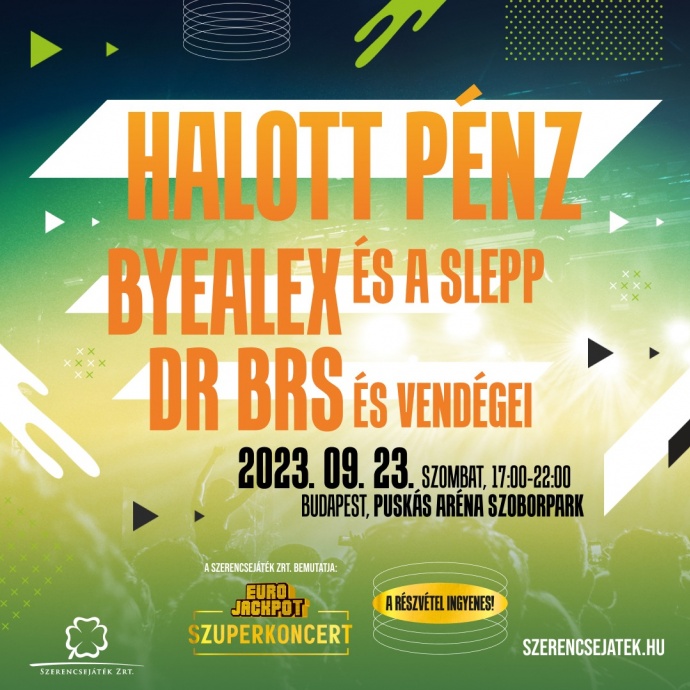 Ők az INGYENES Szuperkoncert fellépői a Puskás Arénában!