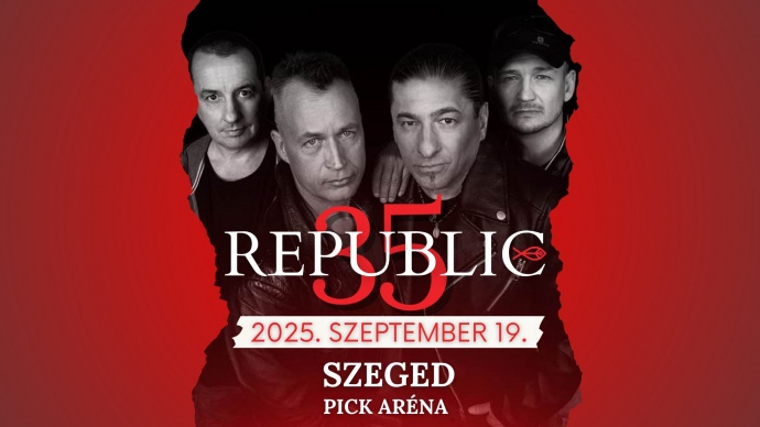 Republic 35 éves jubileumi születésnapi koncert 2025-ben Szegeden a Pick Arénában - Jegyek itt!