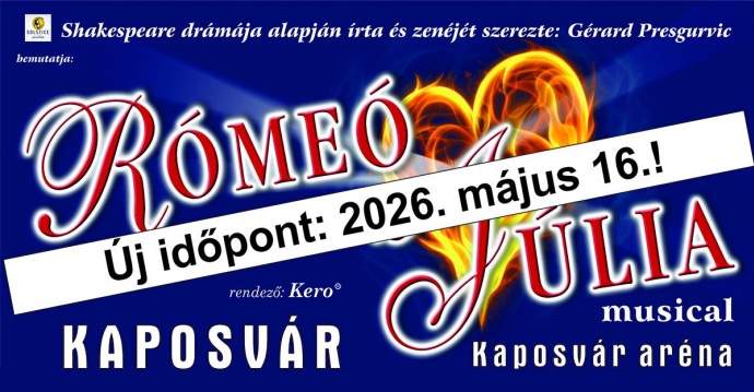 Rómeó és Júlia musical a Kaposvár Arénában - Jegyek itt!