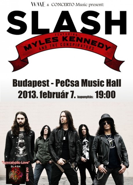 Slash koncert az Arénában 2013-ban! Koncertjegyek már kaphatóak! Jegyek és részletek itt!
