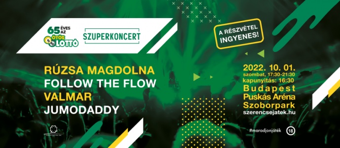 Szerencsajáték Zrt. INGYENES koncert a Puskás Arénában!